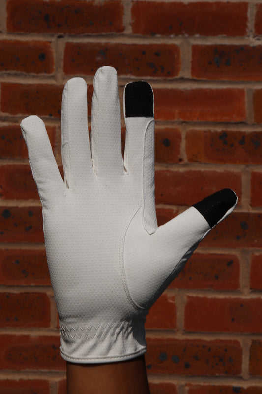Riding Gloves - White