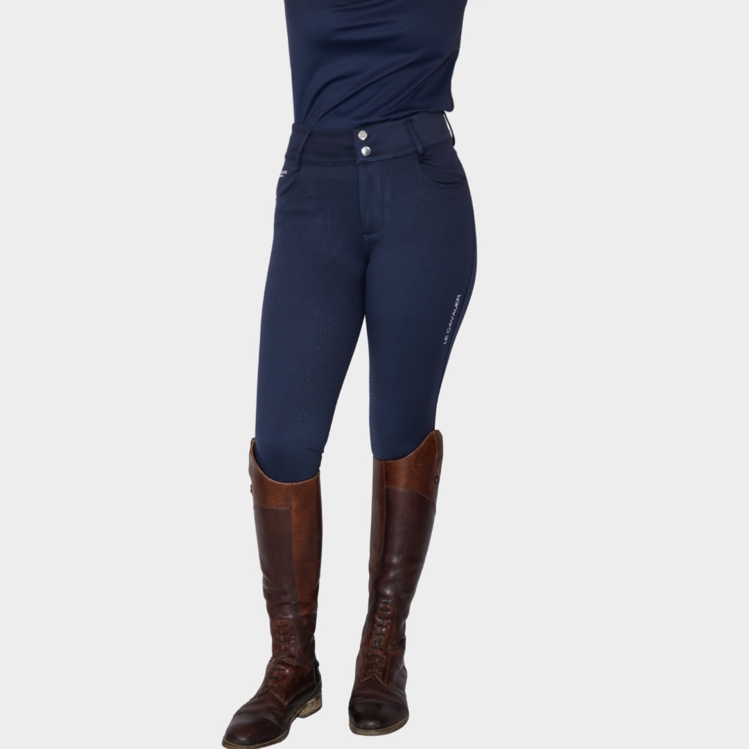 LUXE Breeches – Navy | Full Seat Grip