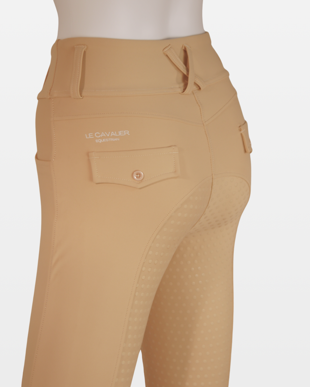 LUXE ShowTime Leggings – Beige | Full Seat Grip