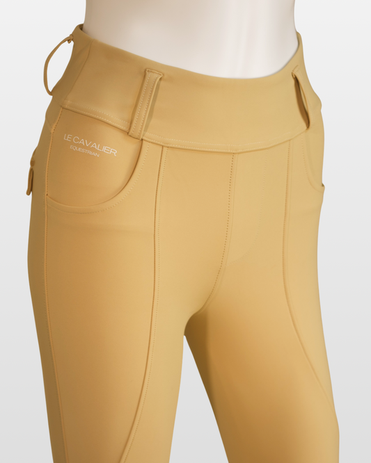 LUXE ShowTime Leggings - Fawn | Knee Grip