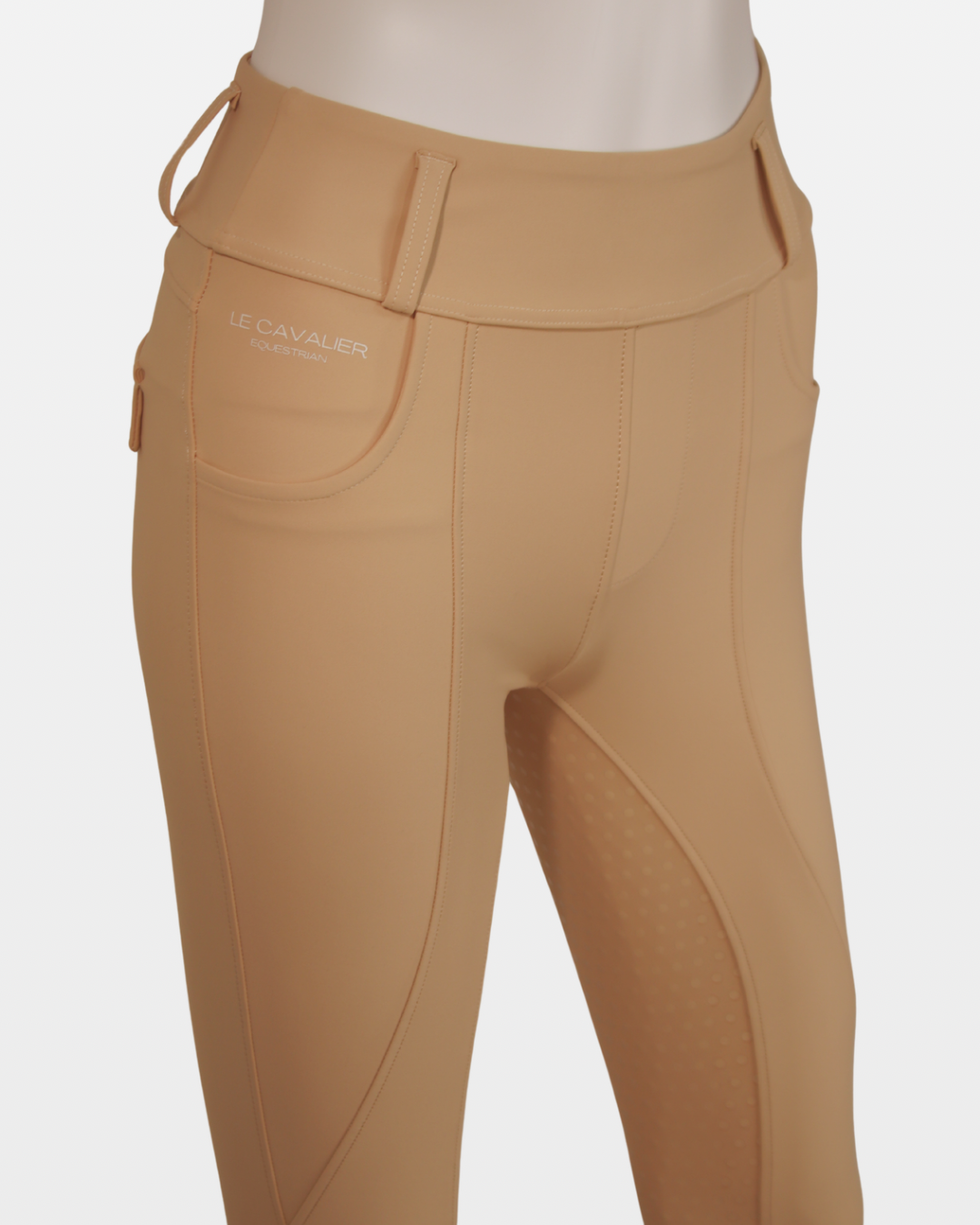 LUXE ShowTime Leggings – Beige | Full Seat Grip