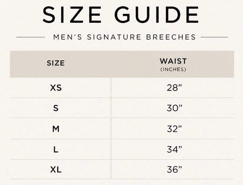 Mens Signature Breeches - Beige