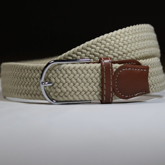 Herringbone Belt - Stone