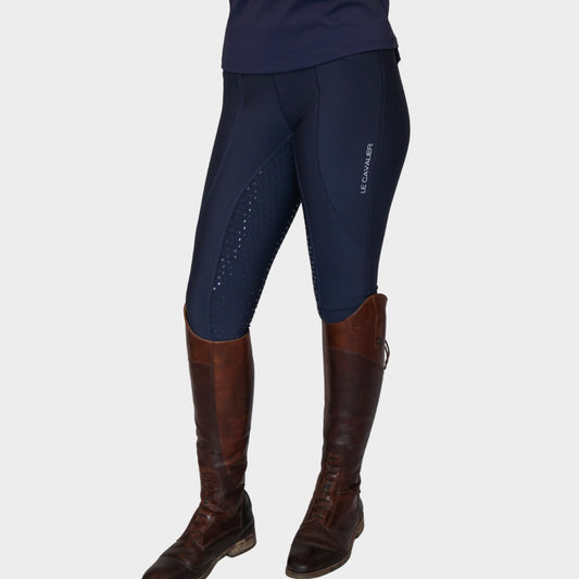 LUXE Leggings – Navy | Full Seat Grip